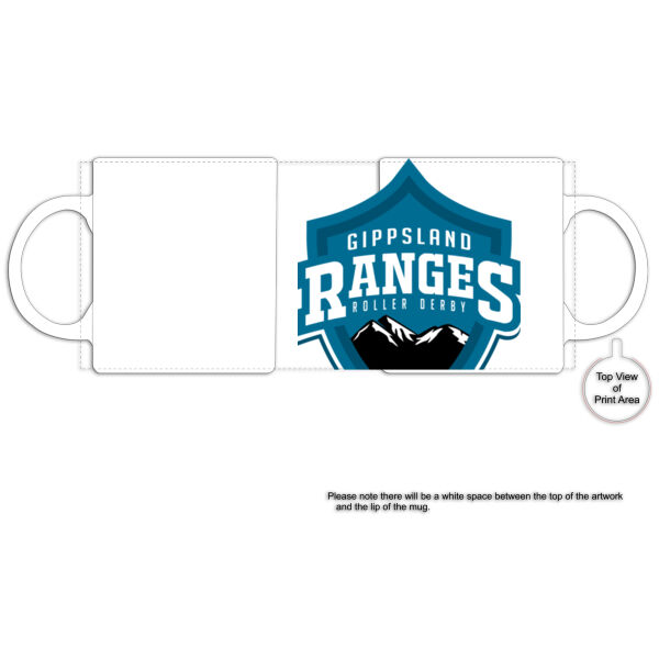 White Mug - Black Rim Ceramic Mug Thumbnail