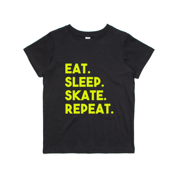Junior Rollers Tee - EAT. SLEEP. SKATE. REPEAT. Thumbnail