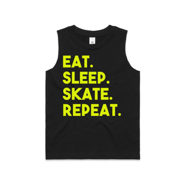 Junior Rollers tank - EAT. SLEEP. SKATE. REPEAT. Thumbnail